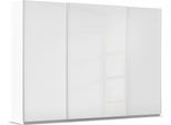 Schwebetürenschrank OTTO HOME "Kleiderschrank Schrank Garderobe AGORDO mit Dekor- oder Hochglanzfront", weiß (alpinweiß, hochglanz weiß, griffleisten alufarbig), B:315cm H:229cm T:62cm, Holzwerkstoff, Schränke, Schwebetürenschrank, in 4 Breiten und 2 Höhen MADE IN GERMANY