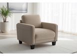 Sessel SIT & MORE "Concept", beige (taupe), B:89cm H:84cm T:90cm, 100% Polyester, Sessel, Sessel, mit Rückenkissen