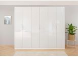 Kleiderschrank OTTO HOME "Mehrzweckschrank Aktenschrank Möbel Mietswohnung Schlafzimmer KOLUNA", weiß (alpinweiß, hochglanz weiß), B:271cm H:210cm T:54cm, Holzwerkstoff, Schränke, Kleiderschrank, inkl. 2 Innenschubladen sowie extra Einlegeböden MADE IN GERMANY