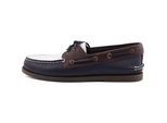 Sperry Authentic Original 2 Eye Leren Heren Bootschoenen In Marineblauw/Wit/Bruin