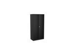 STIER Universalschrank 1950 x 920 x 420 mm Tiefschwarz verschweißt mit 4 Fachböden (907641)