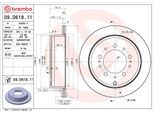 BREMBO Bremsscheibe COATED DISC LINE 09d61811 345mm 18mm für TOYOTA (FAW)
