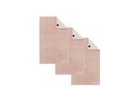 Gästehandtuch JOOP "Gästetuch Classic Frottier 3er Pack", pink (rosa (nude)), B:30cm, Obermaterial: 100% Baumwolle CO., Handtücher