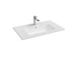 Isvea SistemaT Flat Waschtisch 10SL51081 Hahnloch, Überlauf, 81cm, weiß