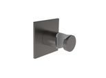 Herzbach Design iX PVD Wandhalter 21.994100.2.40 Black Steel, Rosette 70x70mm