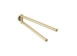 Herzbach Design iX PVD Handtuchhalter 21.818500.1.41 Brass Steel, 2 bewegliche Arme