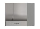 hansgrohe XtraStoris Original Einbau-Toilettenpapierhalter 56065800 150x150x140mm, Edelstahl gebürstet