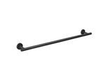 Herzbach Deep Black Badetuchhalter 23.816000.1.12 600 mm, schwarz matt, Wandmontage