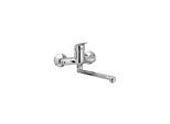 Herzbach Kappa Küchenarmatur 50114000101 chrom, Auslauf 200 mm, Wandarmatur