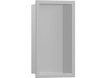 hansgrohe XtraStoris Original Wandnische 56092380 mit Rahmen, 150 x 300 x 70 mm, betongrau