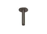 Herzbach Design iX PVD Deckenarm 21.964810.1.40 Black Steel, für Regenbrause, 100mm, mit Rosette d= 70mm
