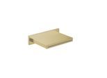 Herzbach Design iX PVD Schwall-Auslauf 21.694000.1.41 Brass Steel, für Wand-Aufputz-Montage