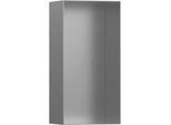 hansgrohe XtraStoris Wandnische 56070800 30x15x10cm, mit offenem Rahmen, Edelstahl Optic