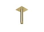 Herzbach Design iX PVD Deckenarm 21.964810.2.41 Brass Steel, für Regenbrause, 100mm, mit Rosette 70x70mm