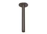 Herzbach Design iX PVD Deckenarm 21.964820.1.40 Black Steel, für Regenbrause, 200mm, mit Rosette d= 70mm