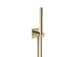 Herzbach Design iX PVD Wannenset 21.914400.2.41 Brass Steel, integriertem Brauseanschlussbogen, Brauseschlauch 1.250mm