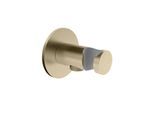 Herzbach Design iX PVD Brauseanschlussbogen 21.995200.1.41 Brass Steel, Rosette d= 70mm, mit Konushalter