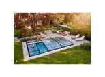Vorverkauf Poolüberdachung "Aqualina" aus Aluminium, ca. 8,81 x 4,26 x 0,92 m
