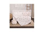 Lorelli Babybettwäsche-Set 5-tlg. Decke 140 x 95 cm Kissen 43 x 35 cm Nestchen blau