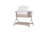 Chipolino Beistellbett Electra Schaukelfunktion Musik Korb Moskitonetz Matratze beige