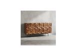 Sideboard – Massivholz/Metall, 144x72x47 cm, 3 Türen, modern