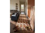 Läufer geometrisch Orange-Natur 60 x 230 cm - COQUET Kadima Design