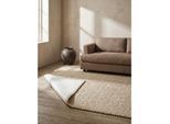 Teppich uni Weiß 80 x 150 cm - ANTI-RUTSCH-UNTERLAGE Kadima Design