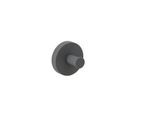 Herzbach Deep Grey Handtuchhaken 23.819000.1.06 32 mm, Wandmontage, Befestigung verdeckt, grau matt