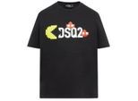 Dsquared2 Pac Man Dsq2 Logo Zwart T-shirt