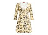 Hugo Dames/Dames Mini Jurk met Luipaardprint (Geel/Bruin)