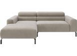 Ecksofa HOME AFFAIRE "Ecksofa, L-Form, incl. Kopfteilverstellung, Breite 223 cm", beige (taupe), B:223cm H:71cm T:183cm, 88% Polyester, 12% Polyacryl, Sofas, Ecksofa, wahlweise elektrische Sitztiefenverstellung