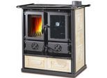 Kaminofen LA NORDICA "La Nordica Küchenherd »Rosetta« Heizen, Kochen & Backen, Türen", transparent (schwarz), Kaminöfen, Kaminofen, und Brennraum aus Gusseisen, Festbrennstoffherd, Holzherd, Ofenherd