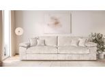 Big-Sofa OTTO HOME "Soft&Cosy XXL, B: 303 cm - OTTO. Verlässliche Qualität.", beige, B:303cm H:93cm T:123cm, 100% Polyester, Sofas, Big-Sofa, Mega-Sofa, Cord oder Chenille-Struktur, mit Federkern & 4 Zierkissen
