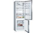 BOSCH Kühl-/Gefrierkombination "KGE49AWCA", Energieeffizienz: C, silber (gebürsteter stahl anti fingerprint), Rechtsanschlag, Kühlschränke, Optimale Frische für Fisch & Fleisch dank 0C VitaFresh., Kühl-/Gefrierkombination