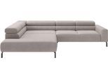 Ecksofa HOME AFFAIRE "Antonelli, L-Form, incl. Kopfteilverstellung, Breite 312 cm", beige (taupe), B:312cm H:71cm T:219cm, 100% Polyester, Sofas, Ecksofa, wahlweise elektrische Sitztiefenverstellung