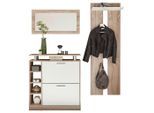 Livetastic , Weiß, Sonoma Eiche , Holzwerkstoff , 155x190x25 cm ,