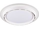 REALITY LEUCHTEN LED Deckenleuchte "SAARELA mit Ventilator, unauffälliger Deckenventilator mit Licht 18W", weiß, 1, Ø 48cm H: 18cm, 1 Stk., Leuchten, 6-Stufen Ventilator Vor- & Rücklauf, Fernbedienung CCT dimmbar Memory, LED Deckenleuchte