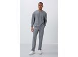 Herren Baumwoll-Polyester Fleece Sweatshirt- und Hosen-Set