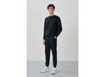 Herren Baumwoll-Polyester Fleece Sweatshirt- und Hosen-Set