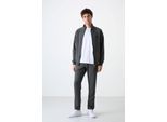 Herren Relaxed Fit Zip-Kragen Sweatshirt und Hosen Set