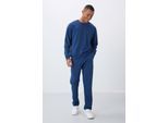 Herren Fleece Sweatshirt und Hose Set aus Baumwolle-Polyester