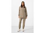 Oversized Fleece Sweatshirt en Broek Set