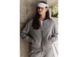 Oversized Zip-Kragen Sweatshirt und Pant Set