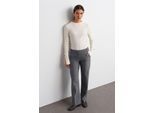 Low-waisted rechte crepe broek