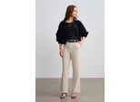 Dames Hoge Taille Rechte Cropped Broek