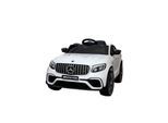 Moni Kinder Elektroauto Mercedes AMG GLC 63S, EVA-Reifen, Musik, Fernbedienung weiß