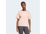 T-Shirt ADIDAS SPORTSWEAR "ADIDAS Z.N.E", Damen, Gr. S, rosa (blush pink), Obermaterial: 100% Baumwolle, Rundhals, Shirts T-Shirt, für Erwachsene, mit Rundhalsausschnitt, ohne Verschluss, aus Baumwolle