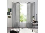 Gardine OTTO HOME "XANA" Gr. 2, grau, B:145cm H:175cm, Voile, Polyester, Gardinen, Gardine, Bestseller, einfarbig, 1 Schal, pflegeleicht, preiswert