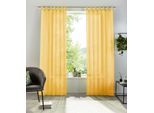 Gardine OTTO HOME "XANA" Gr. 4, gelb, B:145cm H:245cm, Voile, Polyester, Gardinen, Gardine, Bestseller, einfarbig, 1 Schal, pflegeleicht, preiswert