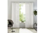 Gardine OTTO HOME "XANA" Gr. 1, silber (silberfarben), B:145cm H:145cm, Voile, Polyester, Gardinen, Gardine, Bestseller, einfarbig, 1 Schal, pflegeleicht, preiswert